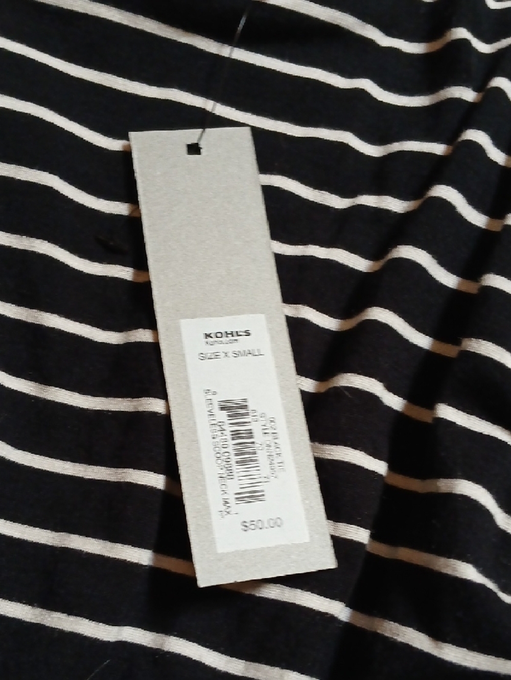 Apt. 9 Black and White Striped Maxi Dress - Picture 5 of 6